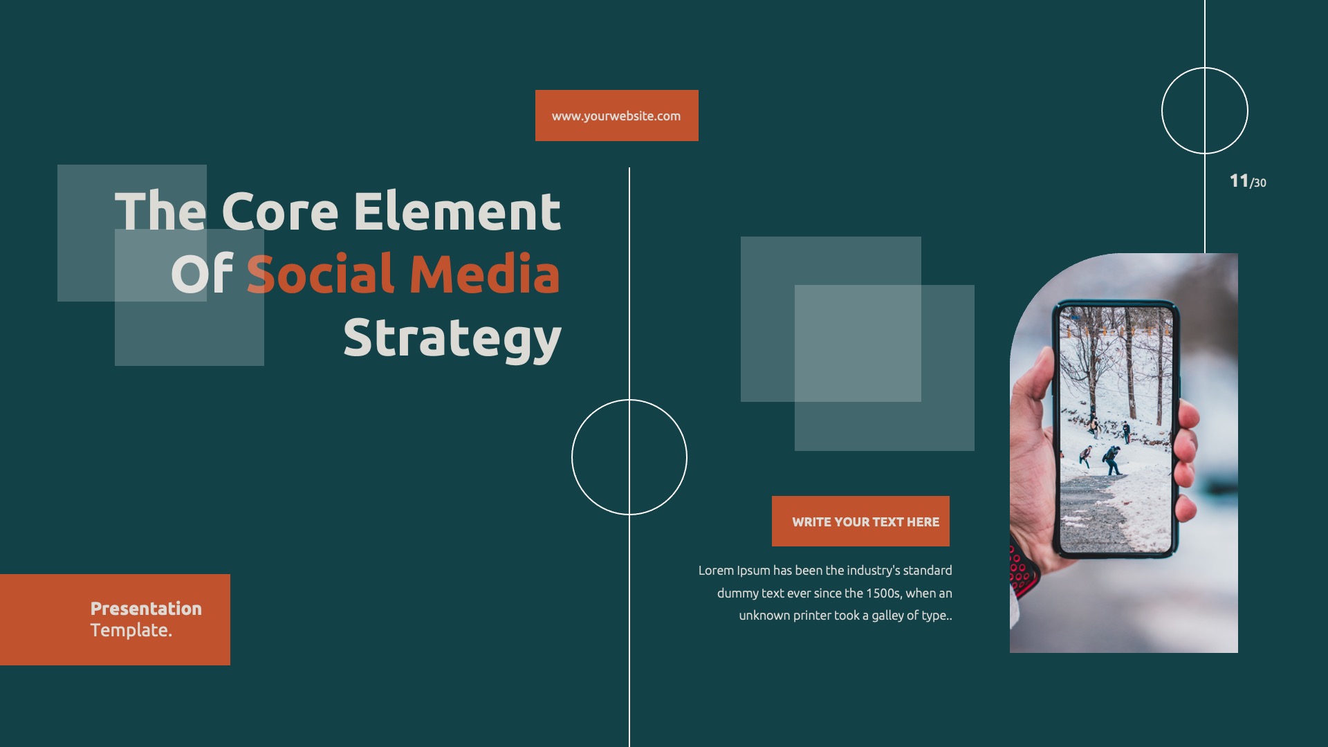 Social Media Strategy PowerPoint Template, Presentation Templates ...